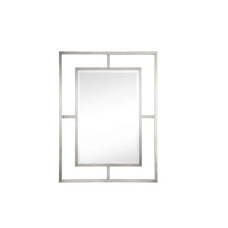 James Martin Vanities Boston 30in Rectangular Mirror, Brushed Nickel 105-M30-BNK
